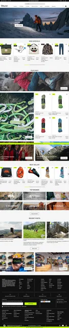 Full-page screenshot of the Olunid website